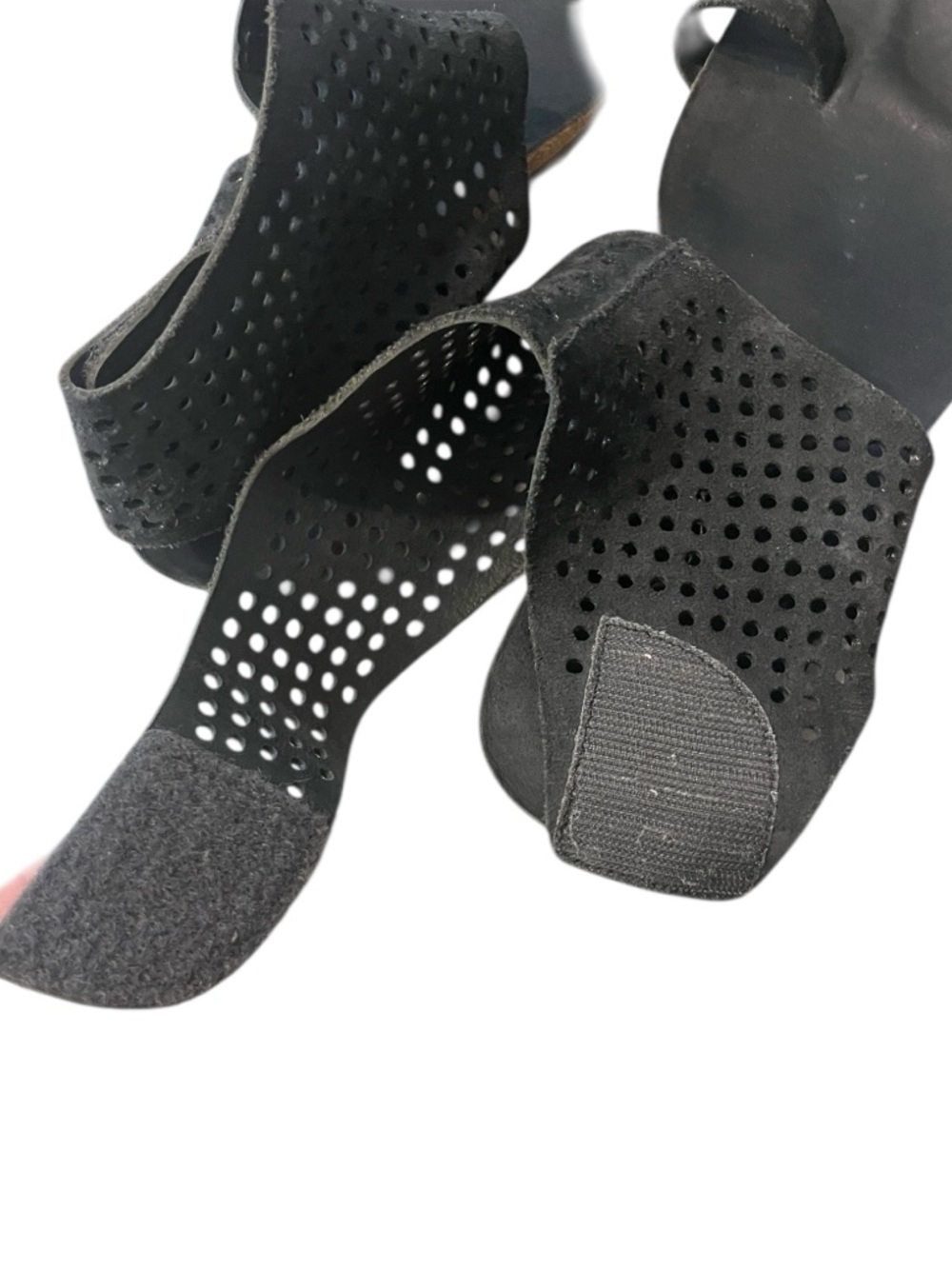 Pedro Garcia Ankle Cuff Sandals "Verena" Women’s Black Sz 9 - Picture 8 of 10